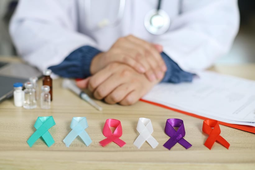 乳腺癌、肺癌、前列腺癌、皮膚癌、血癌(如白血病、淋巴瘤)、胃癌、肝癌、大腸癌